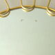 Mirror shape Sun brass of the 1970s 43x43cm
