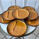 Set of 8 ceramic asparagus plates from Poët Laval 60s-70s