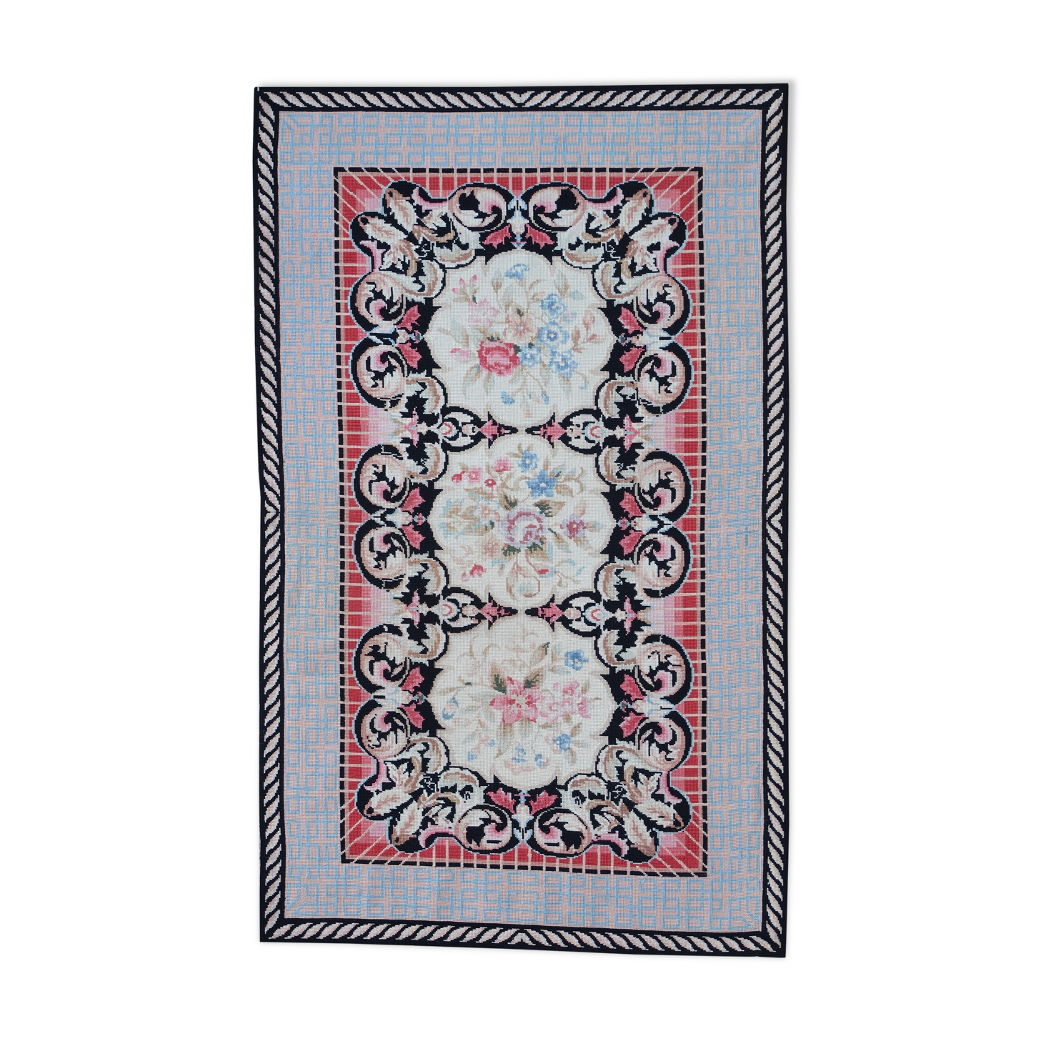 European needlepoint rug 1980