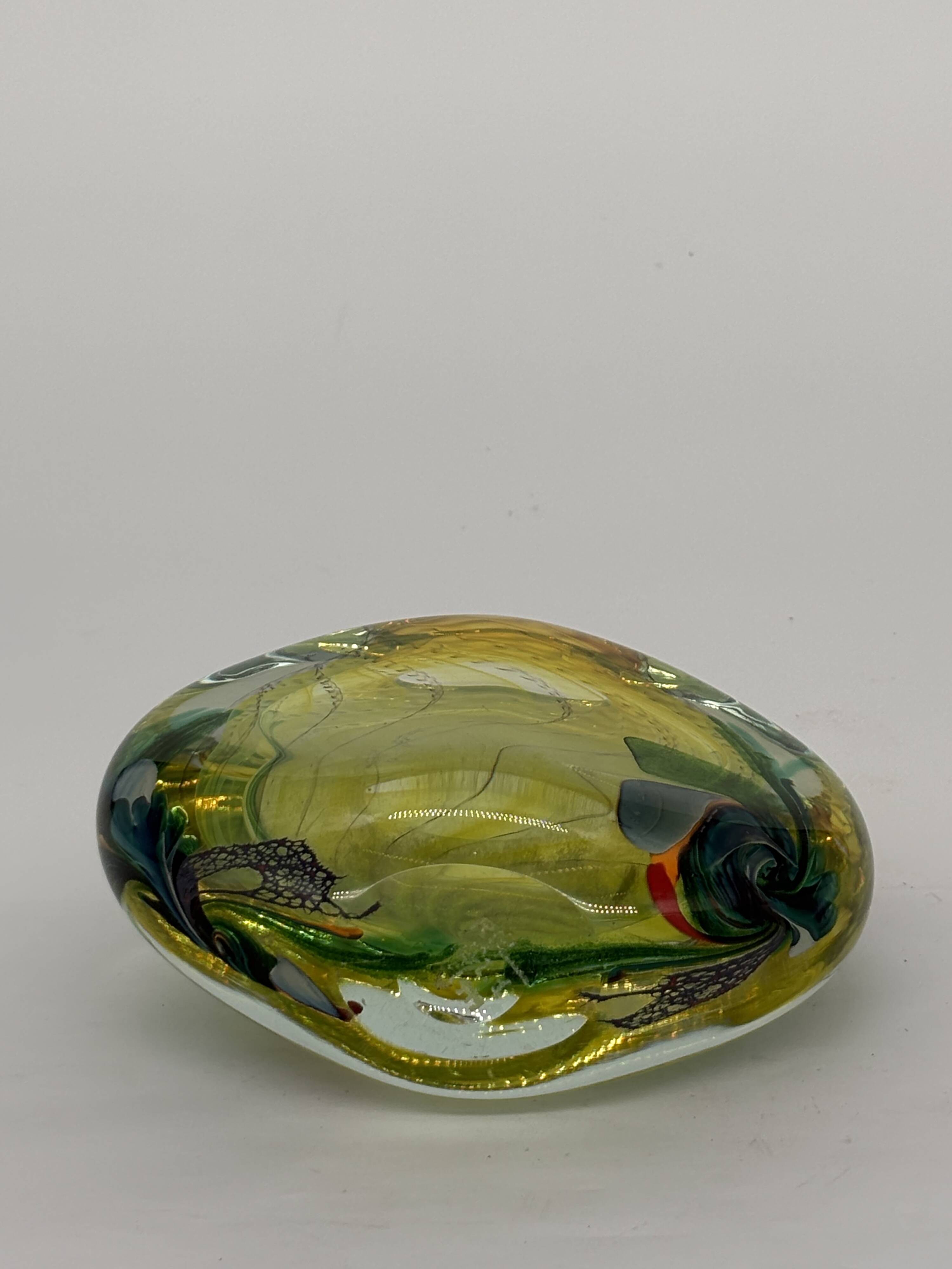 Murano vase yellow Robert Pierini