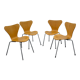 Chairs 3107 by Arne Jacobsen for Fritz Hansen, 1990s
