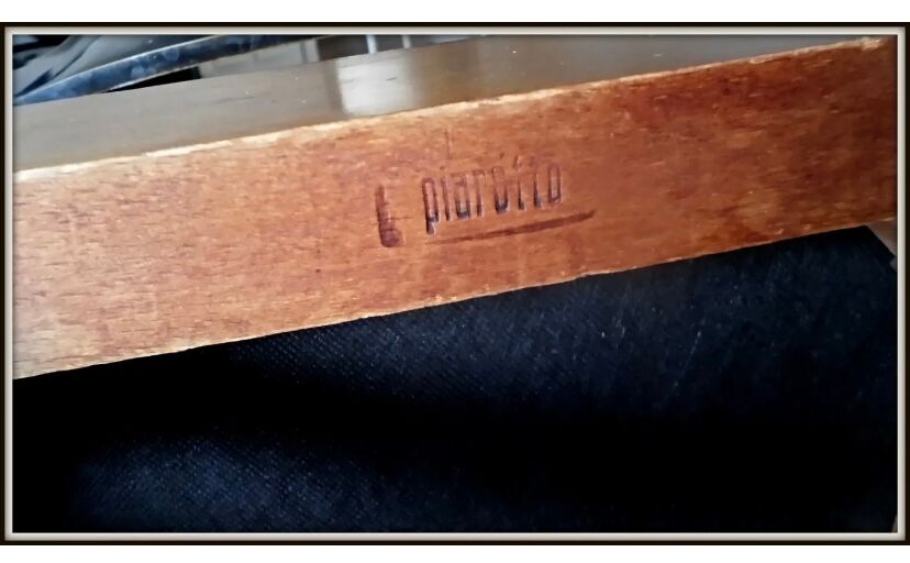 Pair of chairs Piarotto Italy vintage 1980