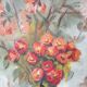 Oil on canvas, bouquet of flowers, Madé Gourdon