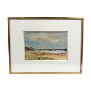 Aquarelle signée henri