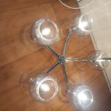 Pendant lamp, the vintage ustre 70's delmas