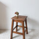 Antique solid wood stool, antique French