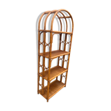 Antique rattan bookcase