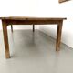 Large brutalist farmhouse table in solid oak from the 1950s.
