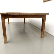 Brutalist farmhouse table in solid oak from the 1950s.