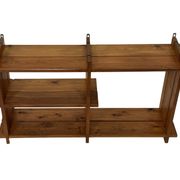 Vintage Wall shelf rack Pinewood wood 70s design