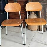 Old vintage adult school chair