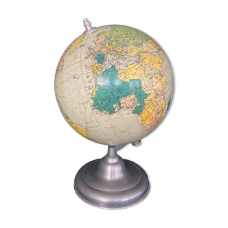 Vintage globe terrestrial edition Taride Paris around 1950