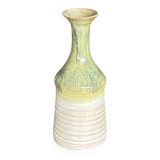 Vase Soliflore en grès - Beige et Vert Amandes