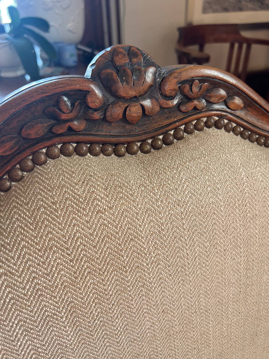 Pair of armchairs in XV style