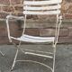 Paire de fauteuils chaises de jardin fer forgé vintage