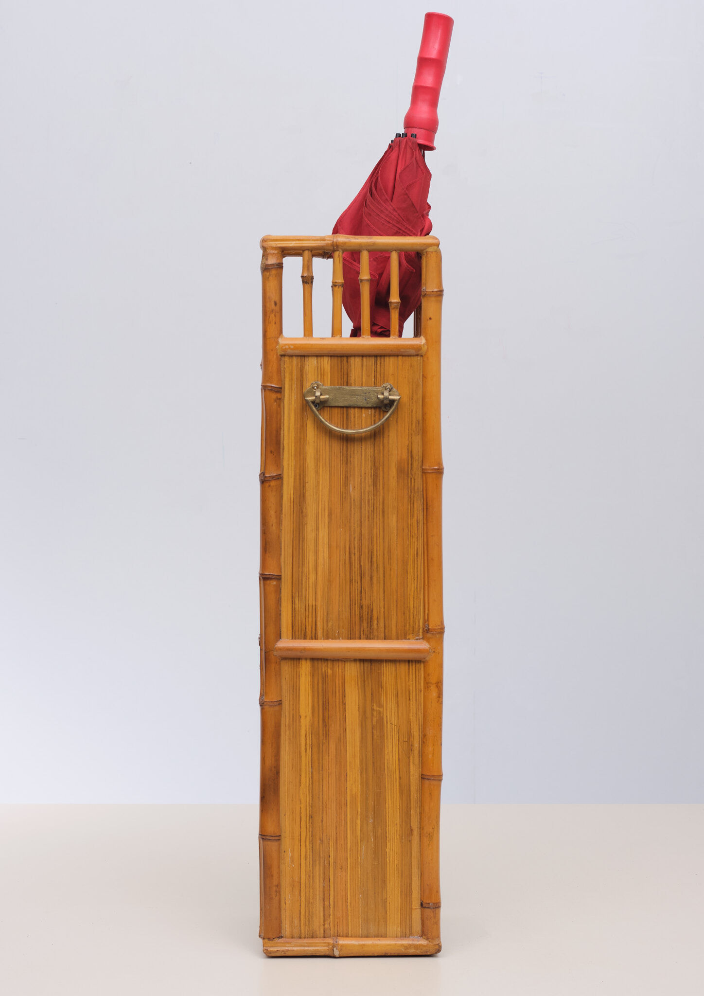 Chinese bamboo umbrella stand, 1960s