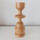 Set of 3 Scandinavian turned wooden candle holders
