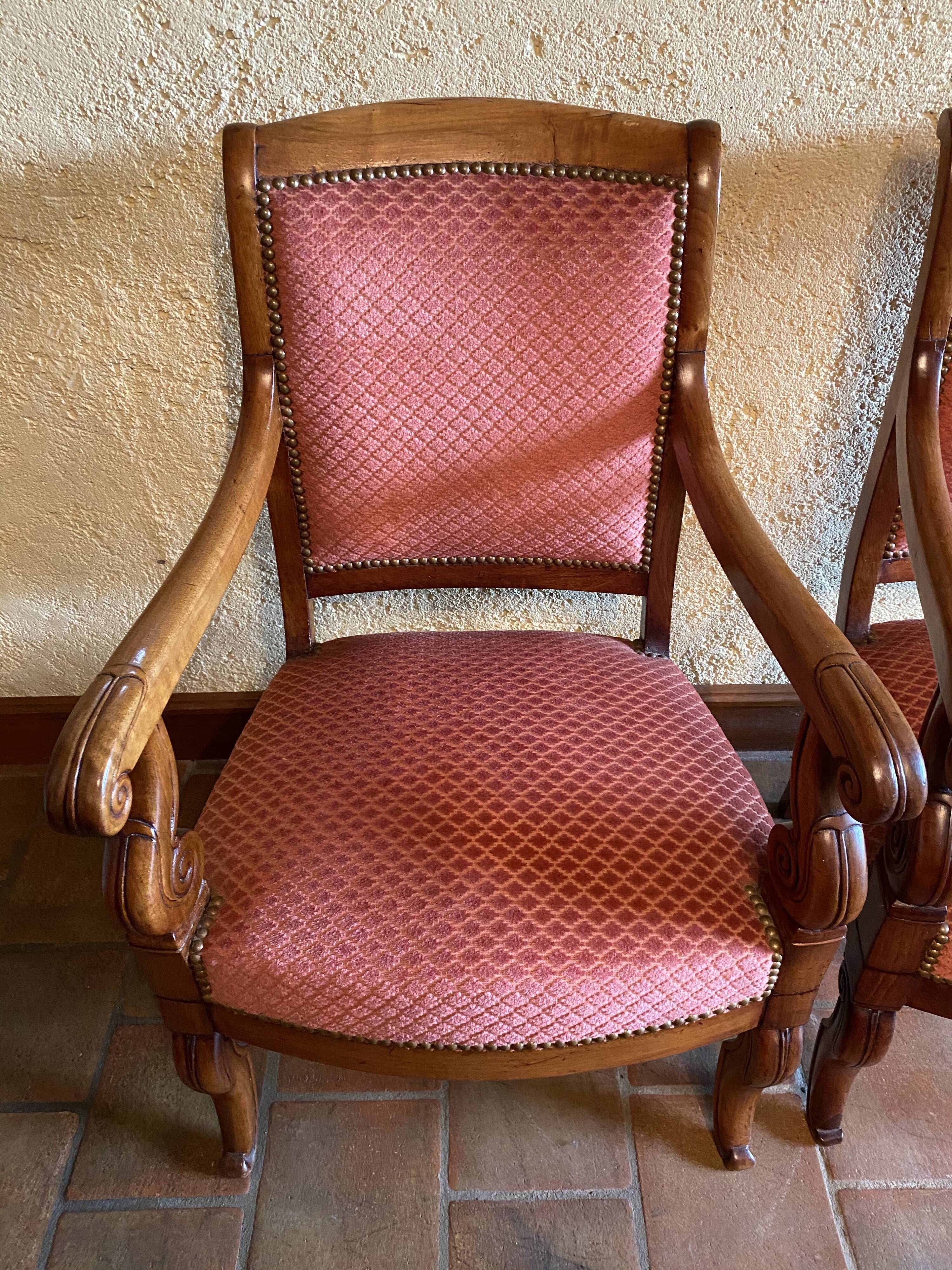 Duo of armchairs