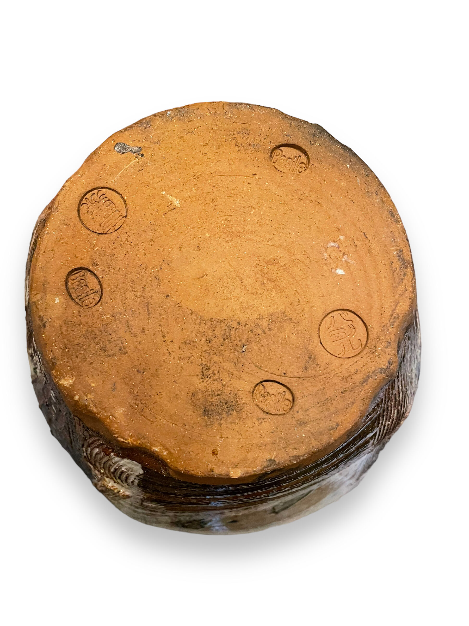 Glazed terracotta vase thierry basile