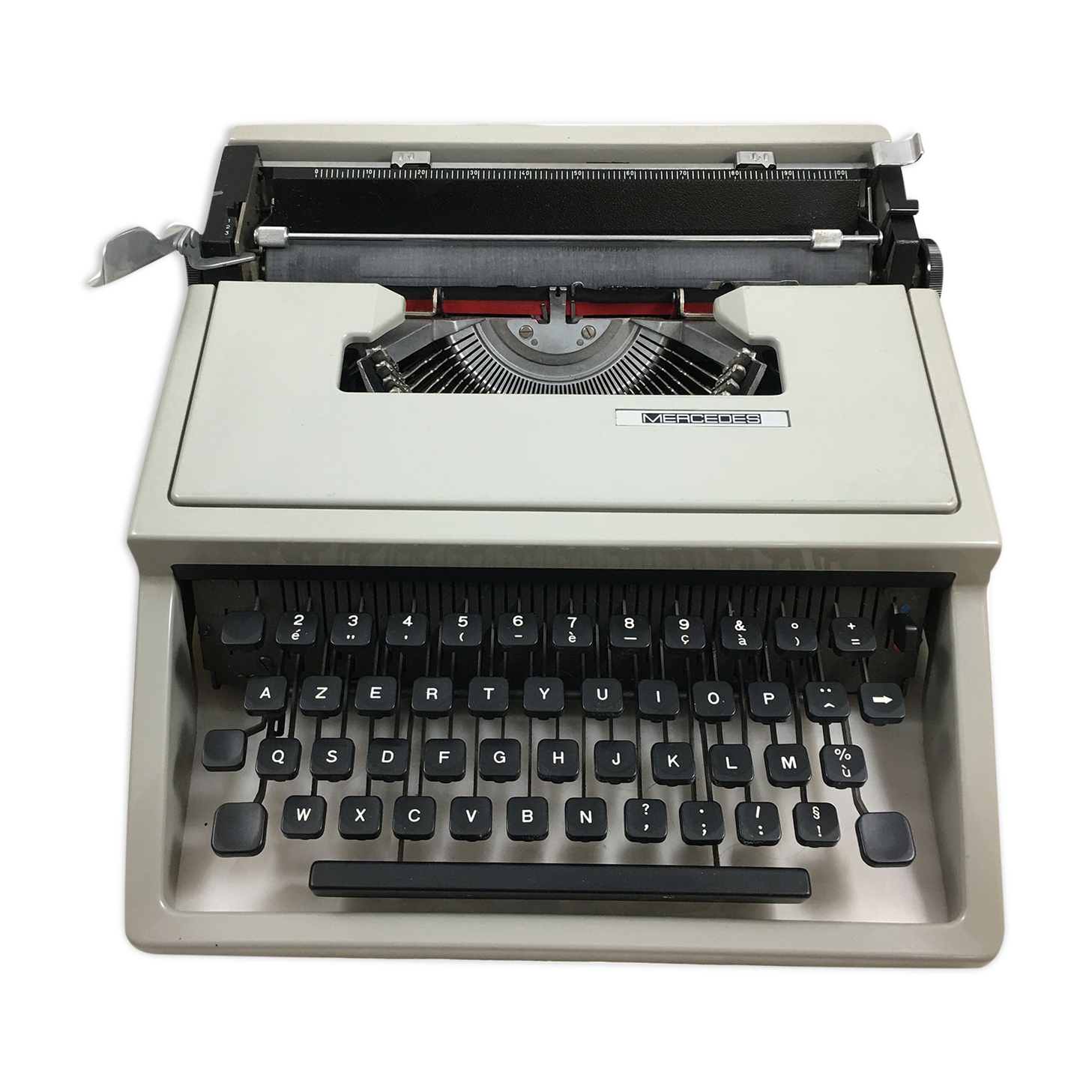 Mercedes portable typewriter with suitcase