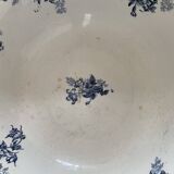 Boulenger blue ironstone salad bowl with Floréal pattern