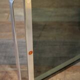 Metal plate & design glass Italian 1970