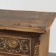 Richly carved English oak chest of drawers from the 18th century