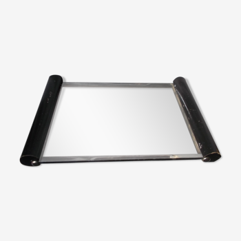 Black Art Deco tray and mirror