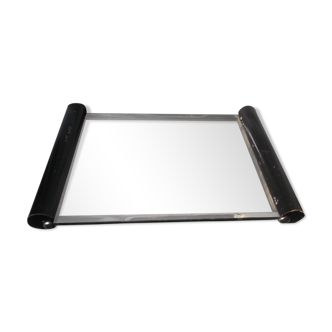 Black Art Deco tray and mirror