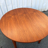 Vintage Scandinavian teak round table – 1960s