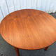 Vintage Scandinavian teak round table – 1960s