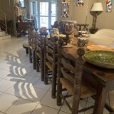 Set of 4 wooden chairs