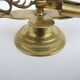 Antique 2-light candelabrum with scissors in bronze or brass.