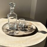 Very large pocket or dish in petrified wood