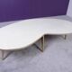 Free-form coffee table dating from the 60s,
