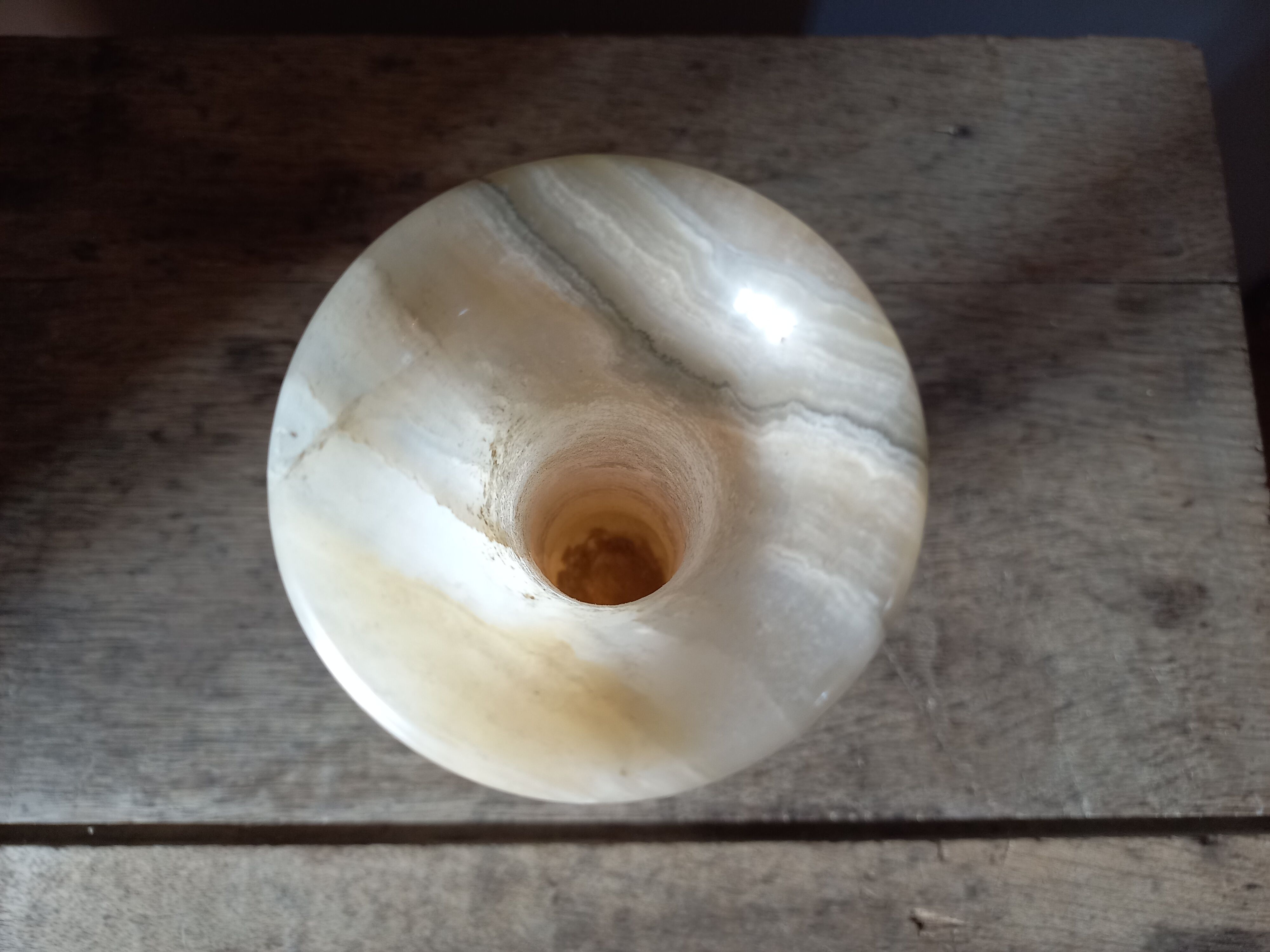 Vintage alabaster vase
