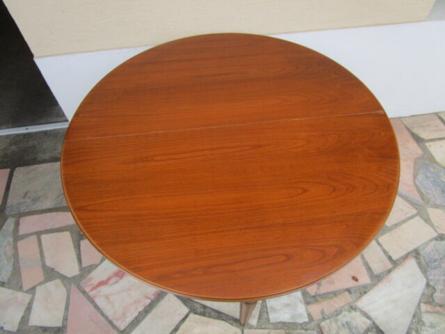 Old half-moon table