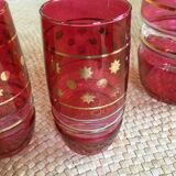 Set of 3 glasses and 1 pitcher