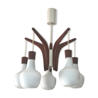 Vintage Rispal hanging lamp 1960