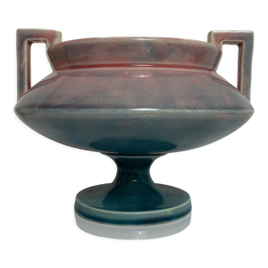 vase a anses vasque barbotine - violet