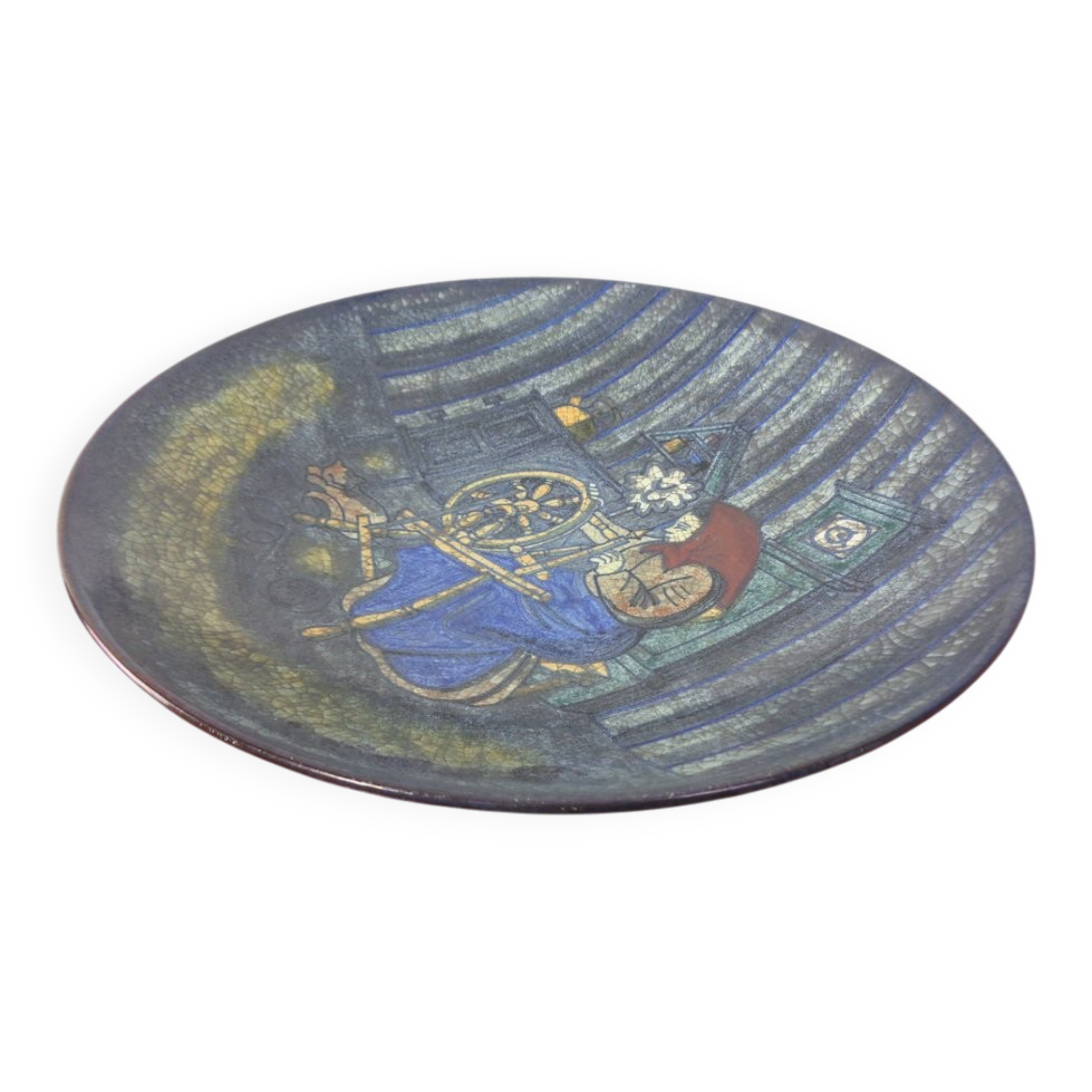 Large Danish studio ceramic bowl by Marianne Starck for Michael Andersen, Denmark, 1960s.