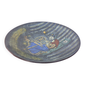 Large Danish studio ceramic bowl by Marianne Starck for Michael Andersen, Denmark, 1960s.
