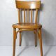Ancienne chaise bistrot Baumann en bois courbé