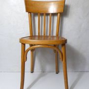 Ancienne chaise bistrot Baumann en bois courbé
