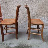 Pair of wooden chairs from the 1920s