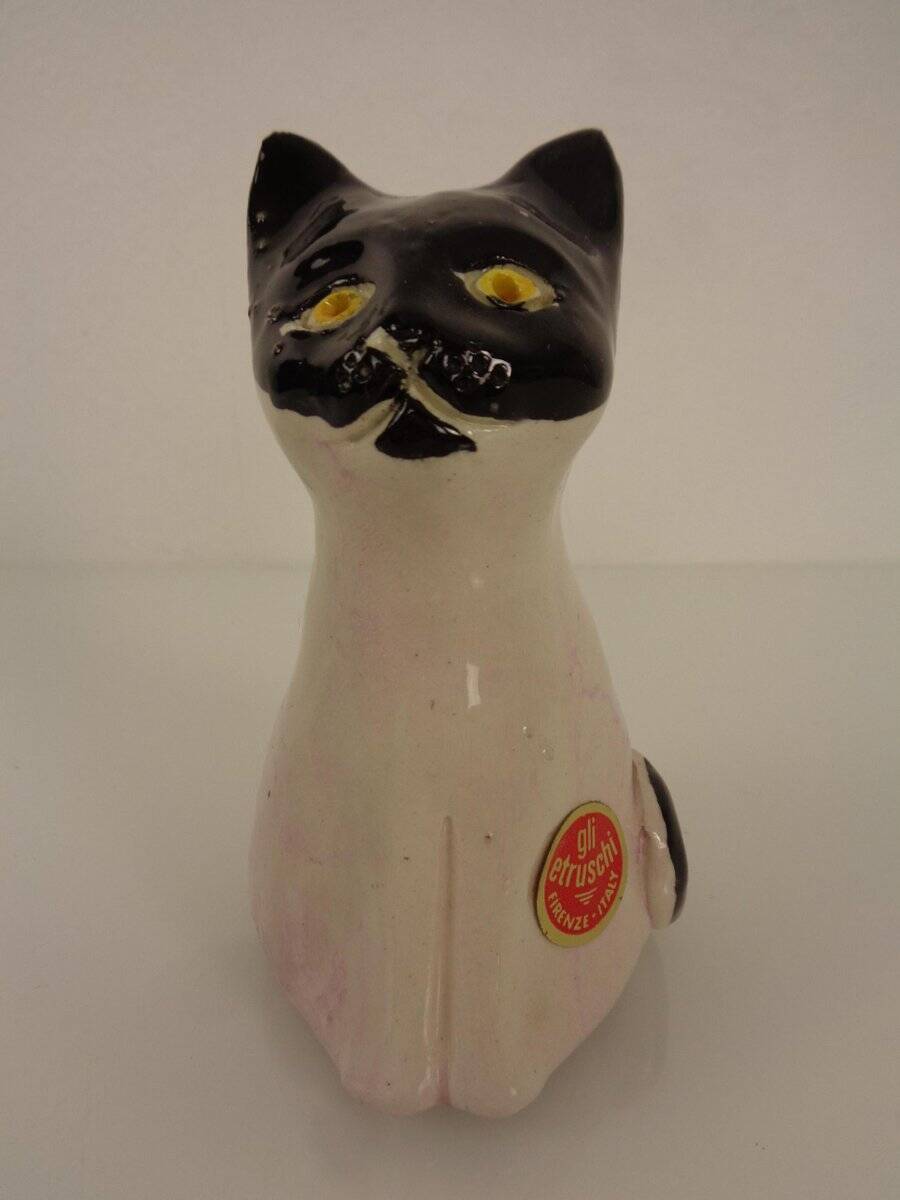 Studio Ceramic Cat by Ivo Desantis for Gli Etruschi, Italy, 1960s