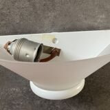 Ghiplen Ghidini wall lamp from the 70s in frosted glass and metal
