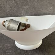 Ghiplen Ghidini wall lamp from the 70s in frosted glass and metal