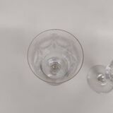 Pair of Saint Louis crystal glasses, Papin model.