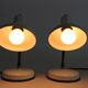 White couple table lamps Made in Italy by Veneta Lumi